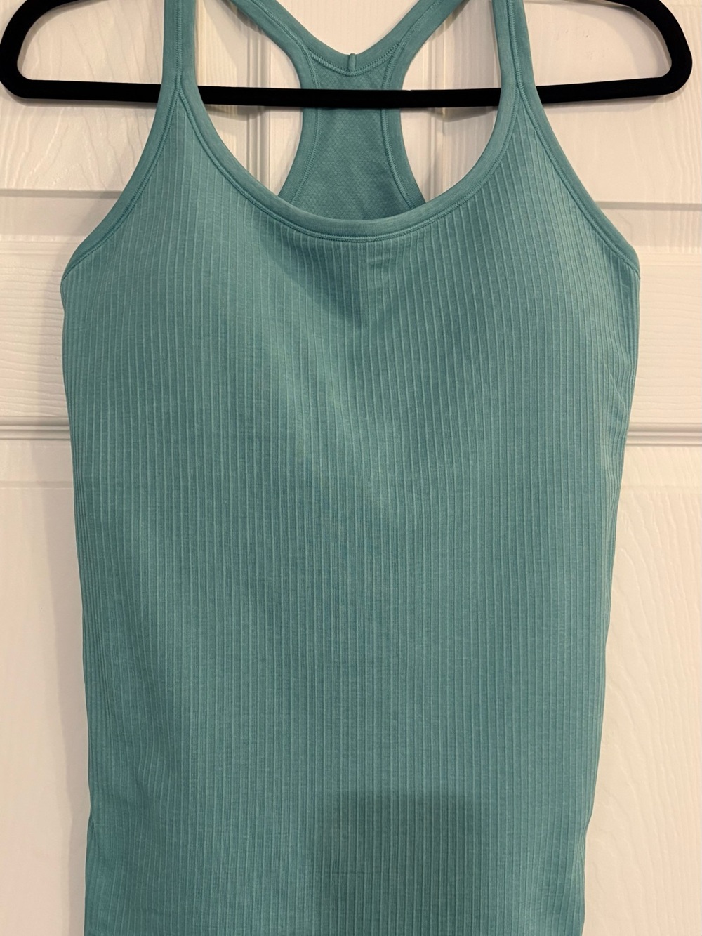 Lululemon Ebb To Street Ribbed Racerback Tank Top - Light Blue - Picture 2 of 5